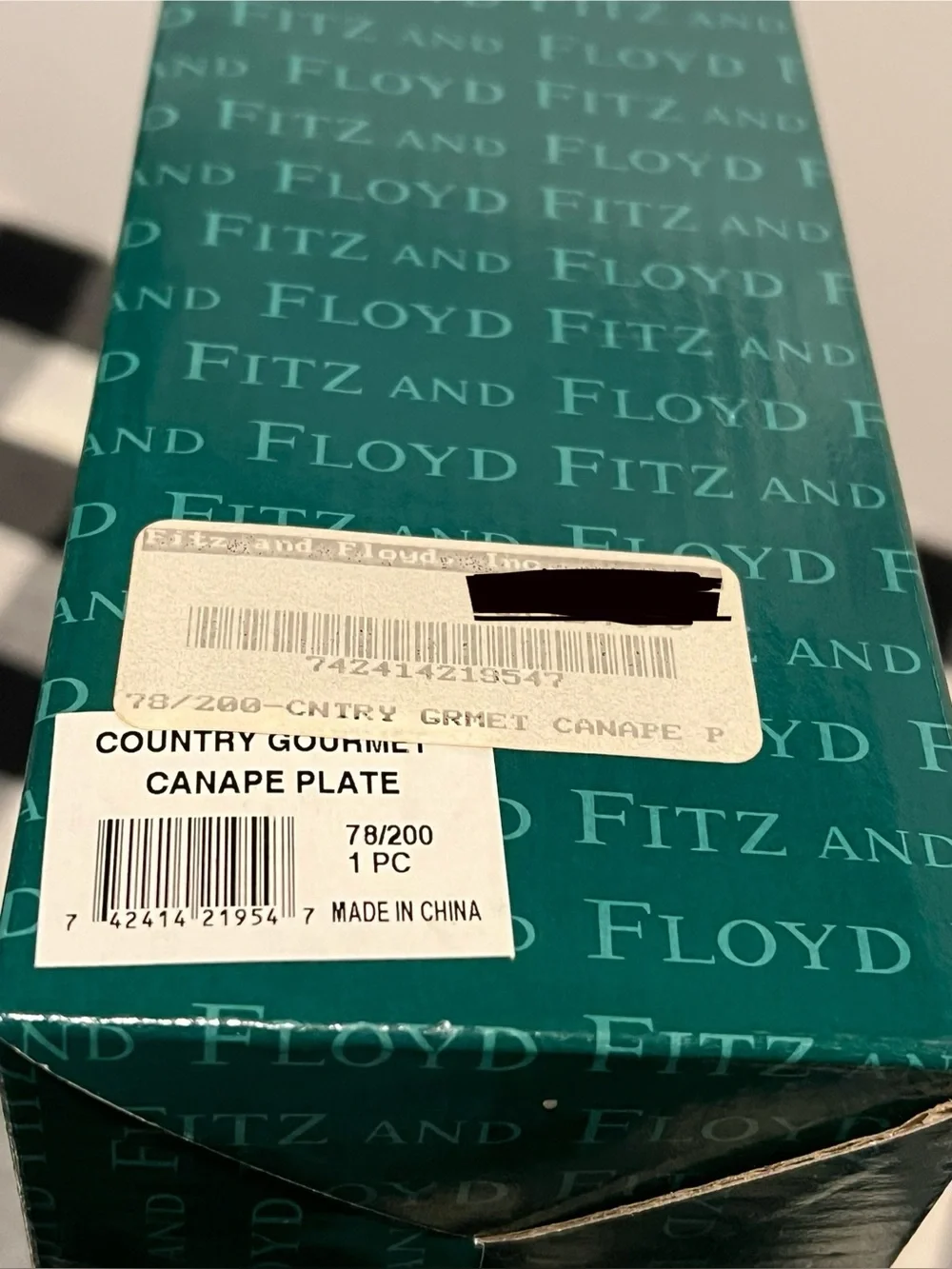 NWT FITZ & FLOYD COUNTRY GOURMET CANAPÉ PLATE.